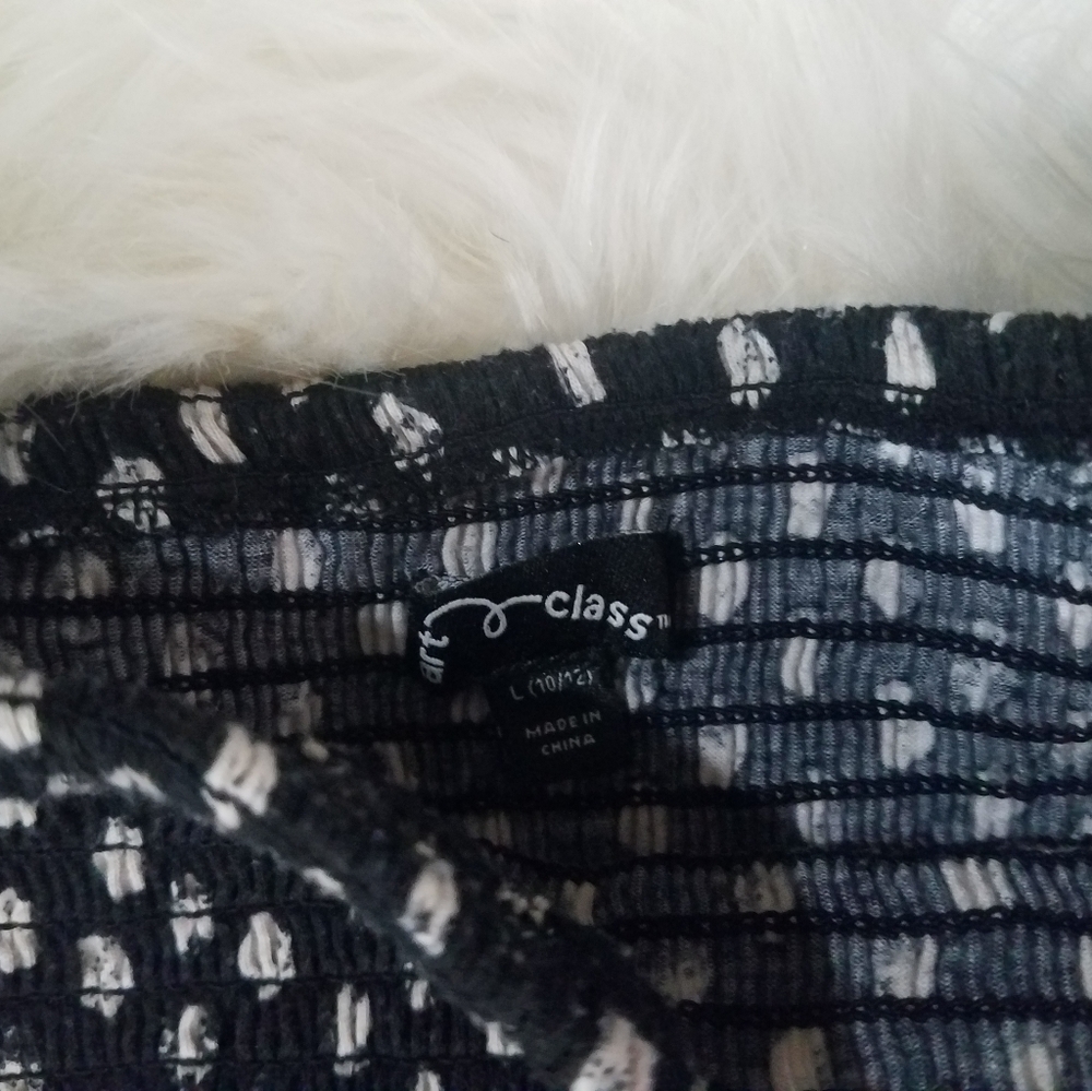 Romper  black with white dots
